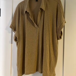 Banana Republic Tan Button Down Shirt